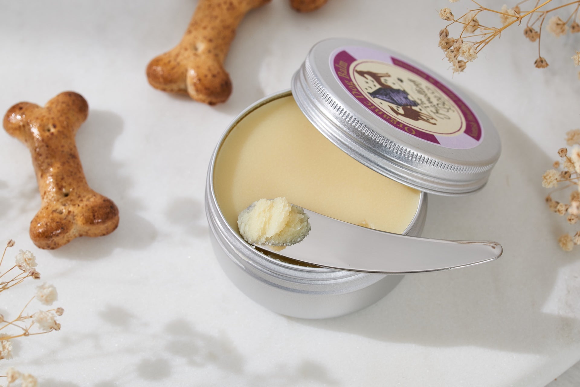 Organic Dog Balm with Scottish Heather Honey & Beeswax
