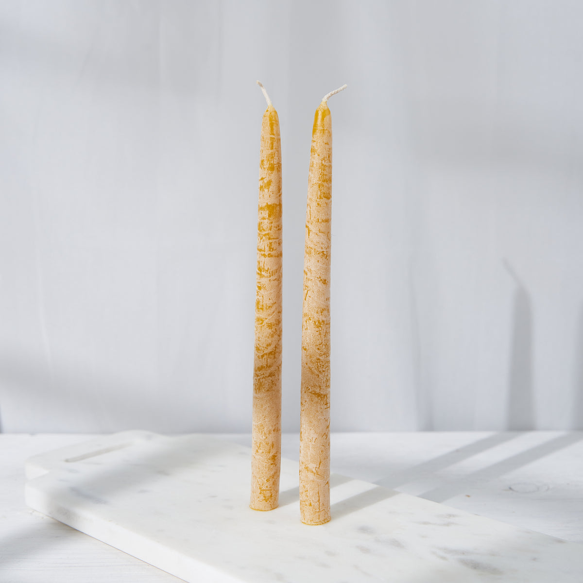 Hand Dipped Beeswax Candles (two)