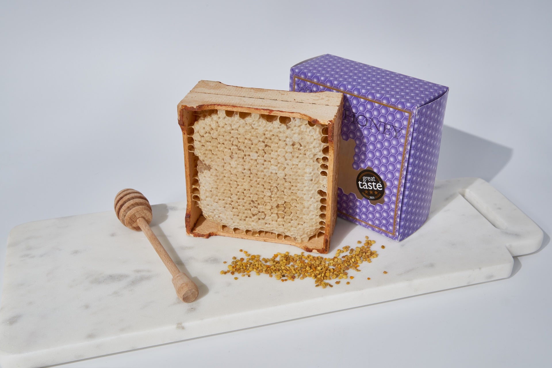 Scottish Heather Honeycomb Section