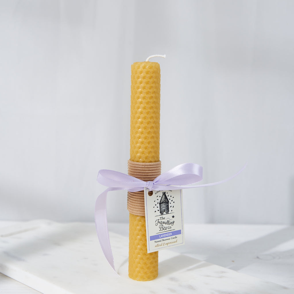 Beeswax Lavender Candle