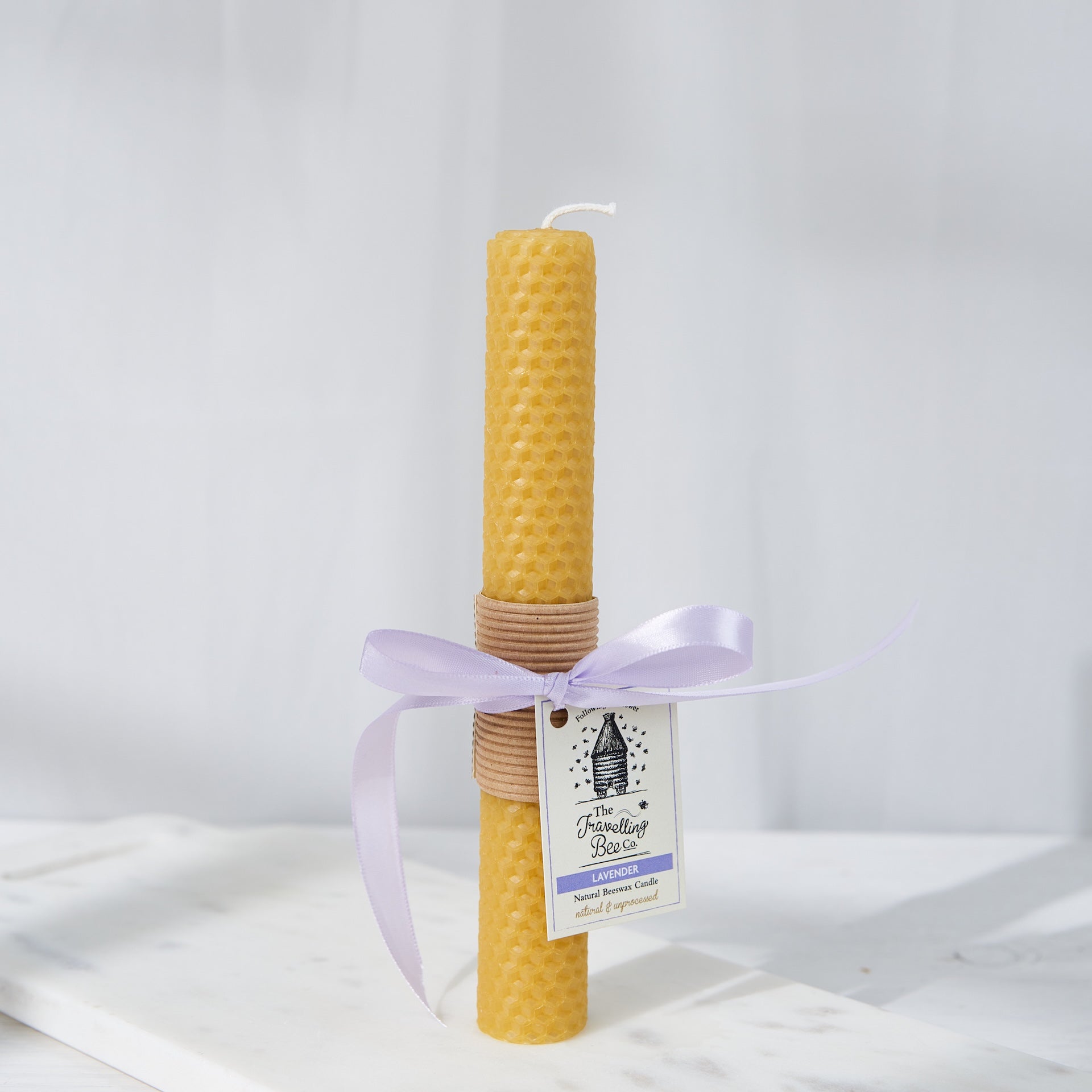 Beeswax Lavender Candle
