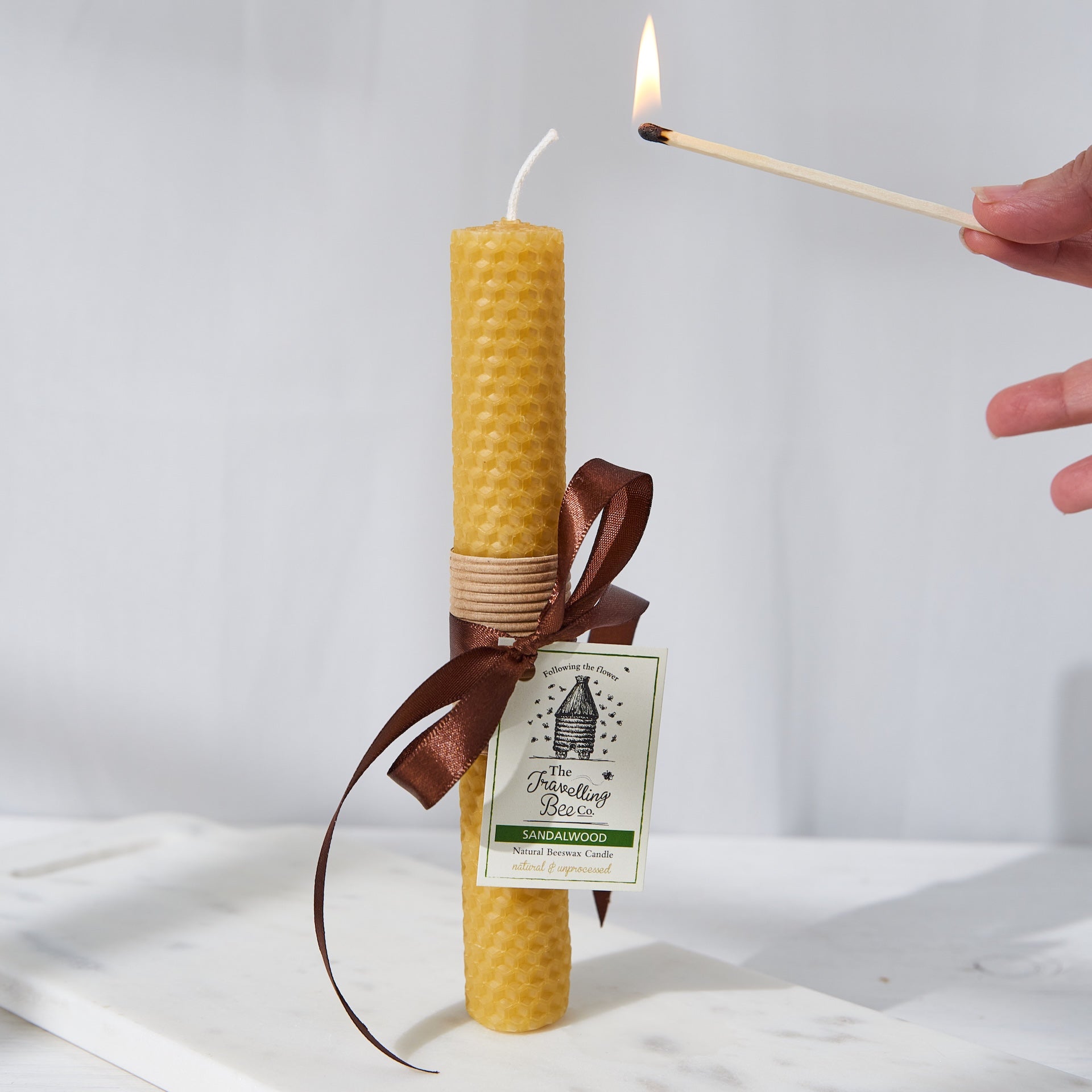 Beeswax Sandalwood Candle